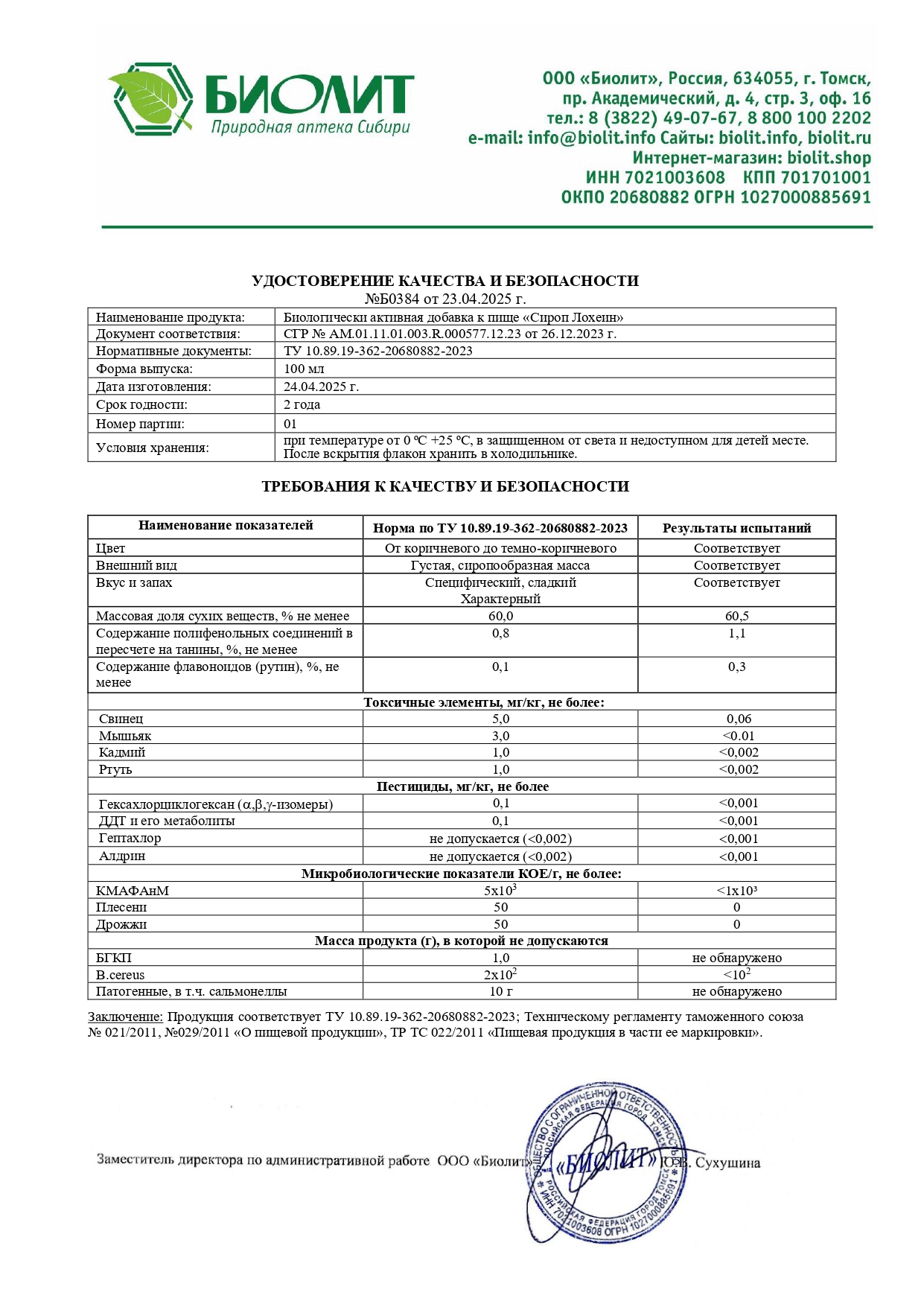 Паспорт №042025